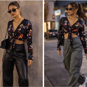 Loungefly Black Disney Character Blouse